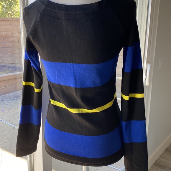 INC boatneck striped sweater M - Picture 4 of 8